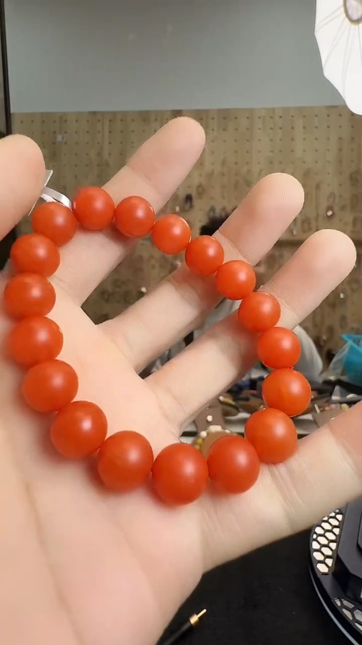 未镶嵌手链南红玛瑙村1781 约11mm