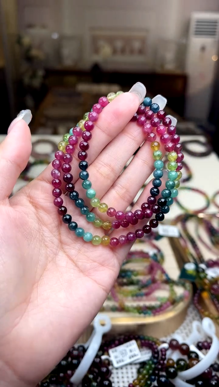 【闪购商品】碧玺/未镶嵌5mm+碧玺多圈多样性发货