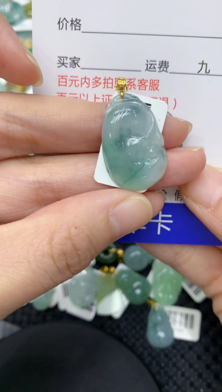 【闪购商品】翡翠颈饰18K金镶嵌11111111
