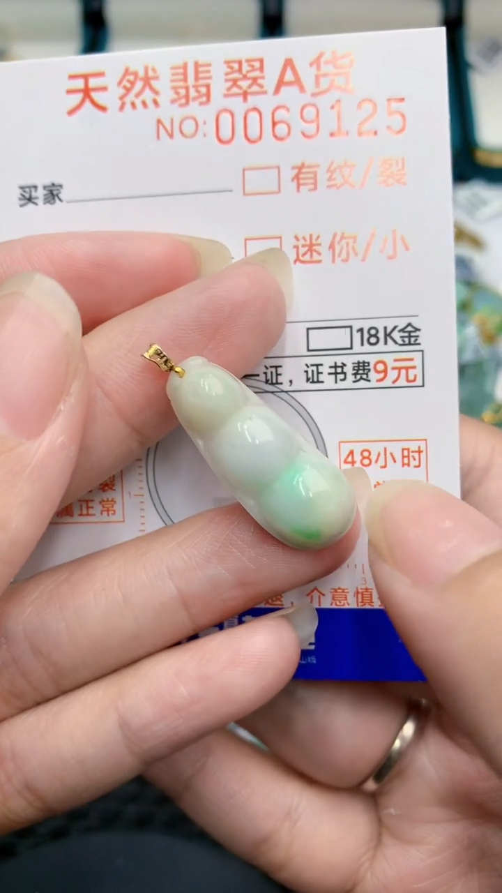 【闪购商品】翡翠颈饰18K金镶嵌            8