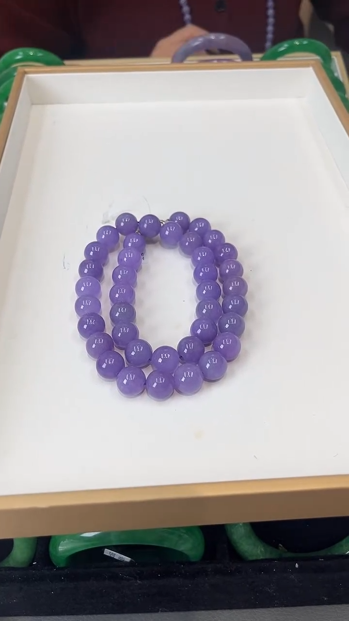 【闪购商品】砖雕闪32 紫罗兰项链 大颗粒14mm