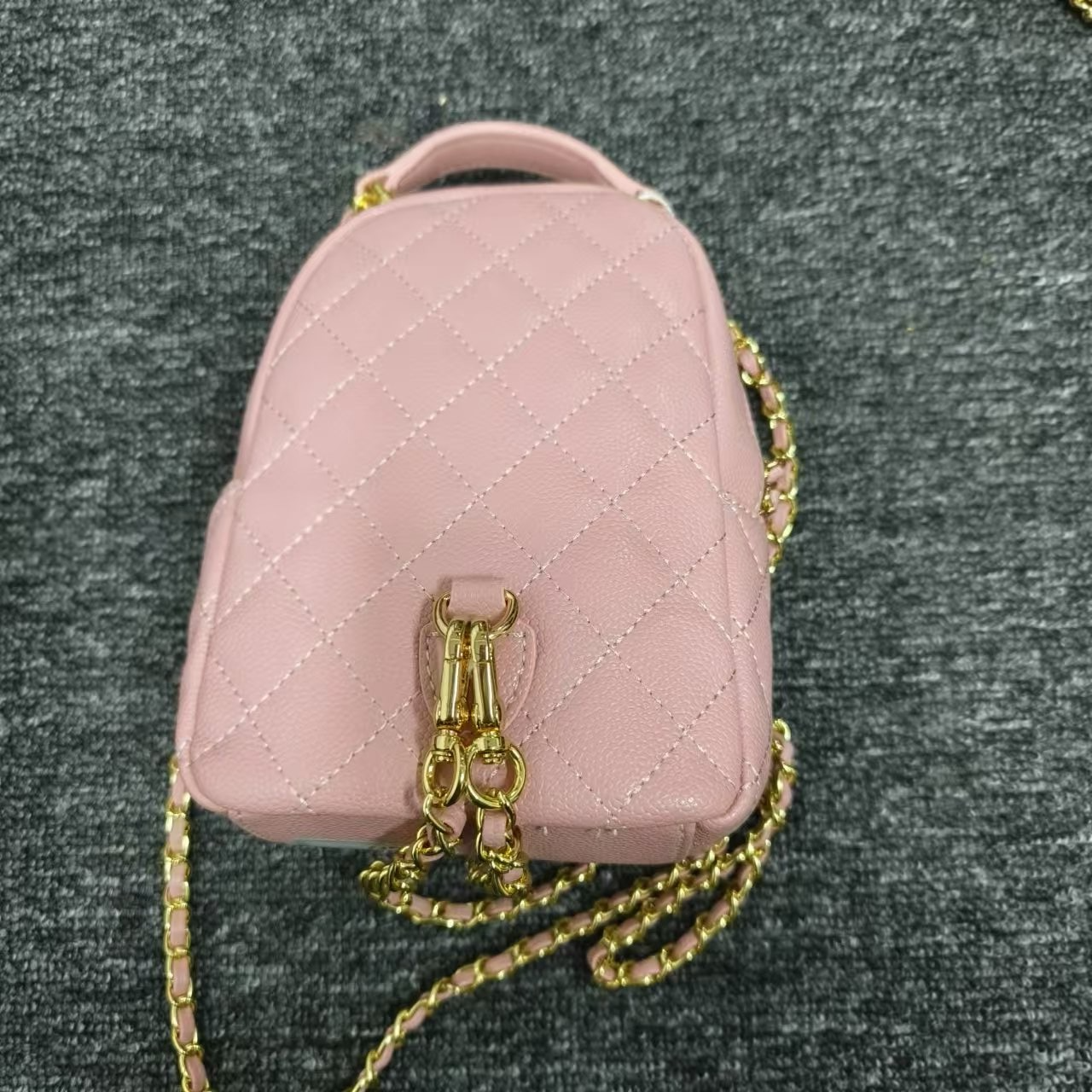 潮流真皮新款女包小背包 0422 粉色