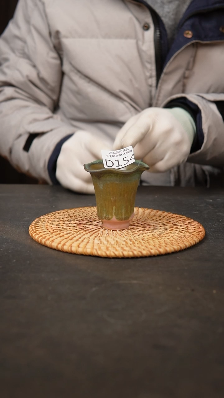 【闪购商品】瓷片154泥泥手工花盆