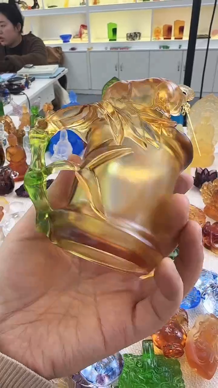 手工艺品琉璃牛牛
