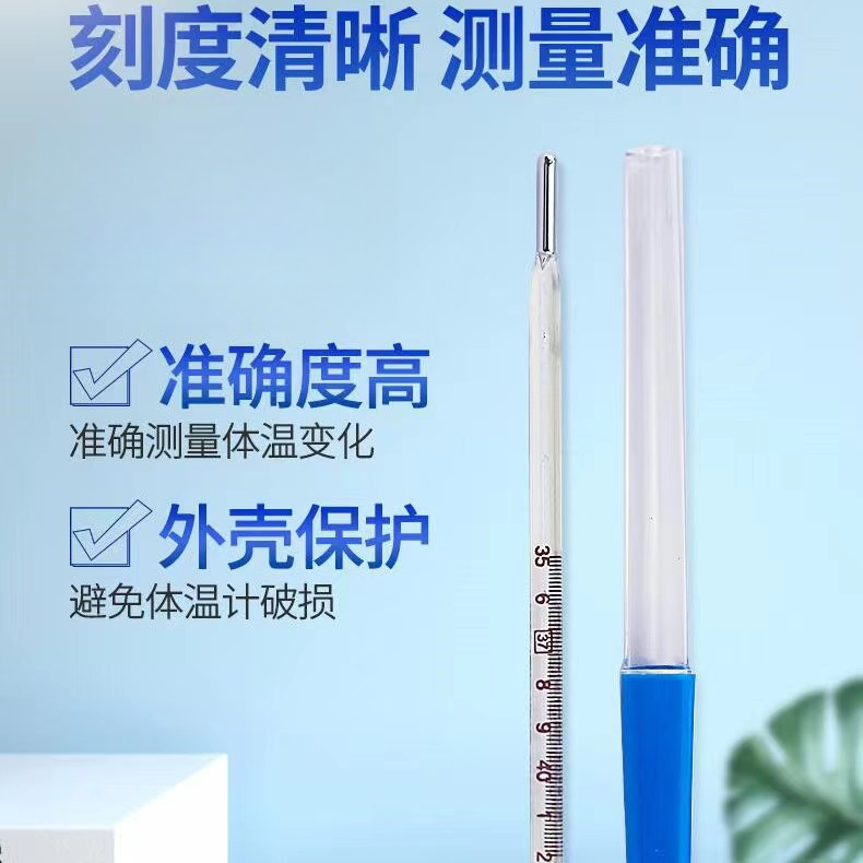 体温表独立包装水银家用体温表测温家庭必备