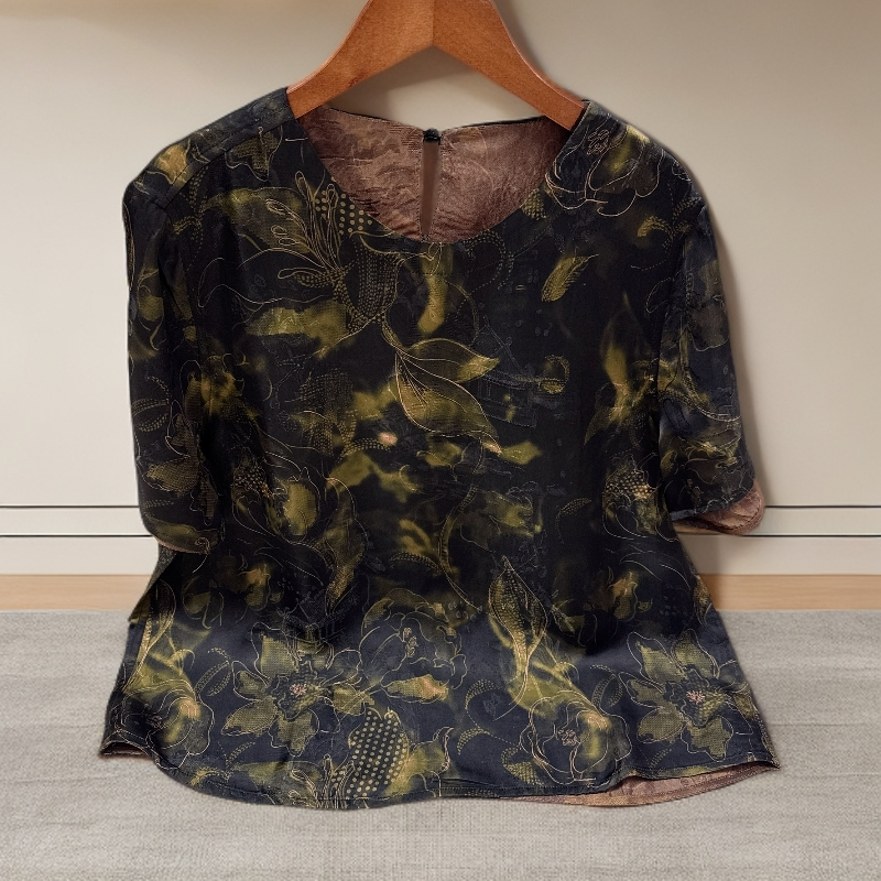 652【小吴专属】新款高定时尚百搭气质双面双穿减龄上衣