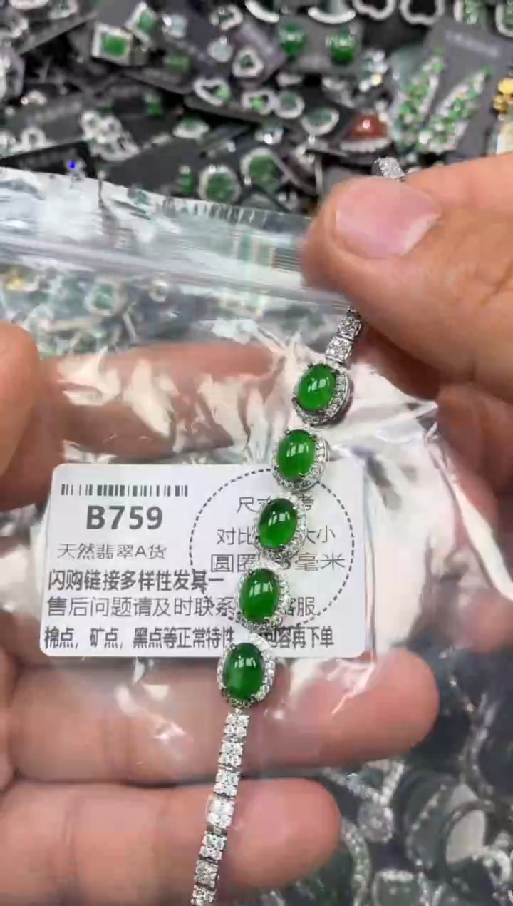颈饰未镶嵌翡翠B759手链