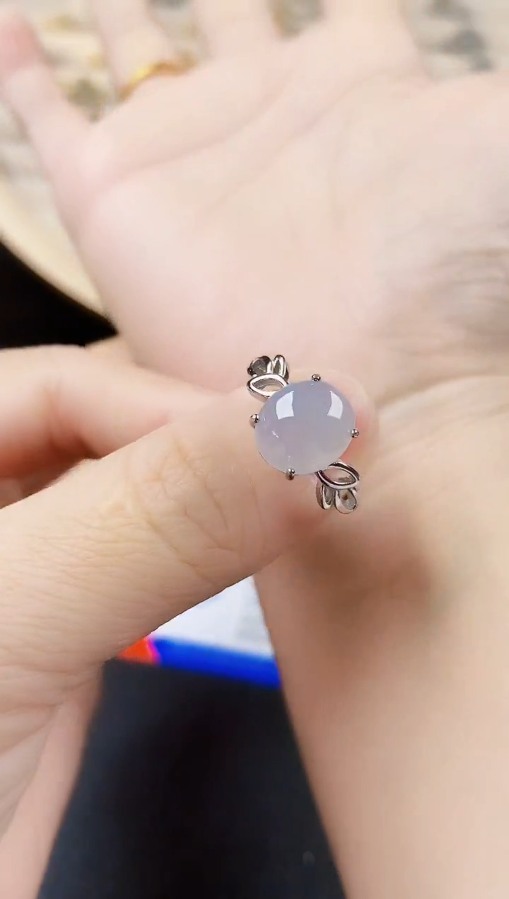 【闪购商品】翡翠戒指银S925镶嵌124554224