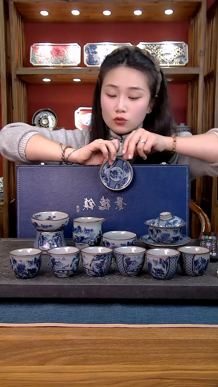 简装家用款11件套 老陶泥开片纹陶瓷茶具