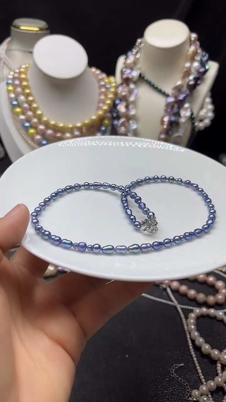 颈饰未镶嵌淡水珍珠多人