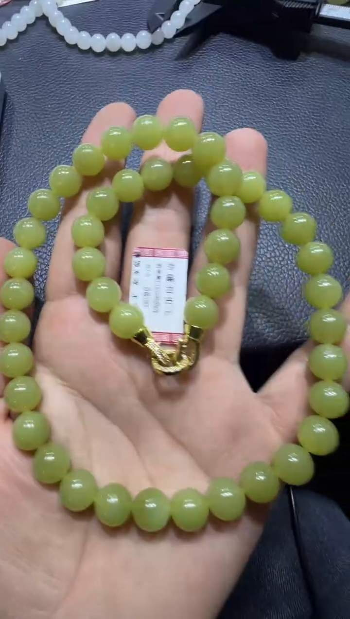 未镶嵌手串和田玉若羌黄口妈妈链（产地直发）