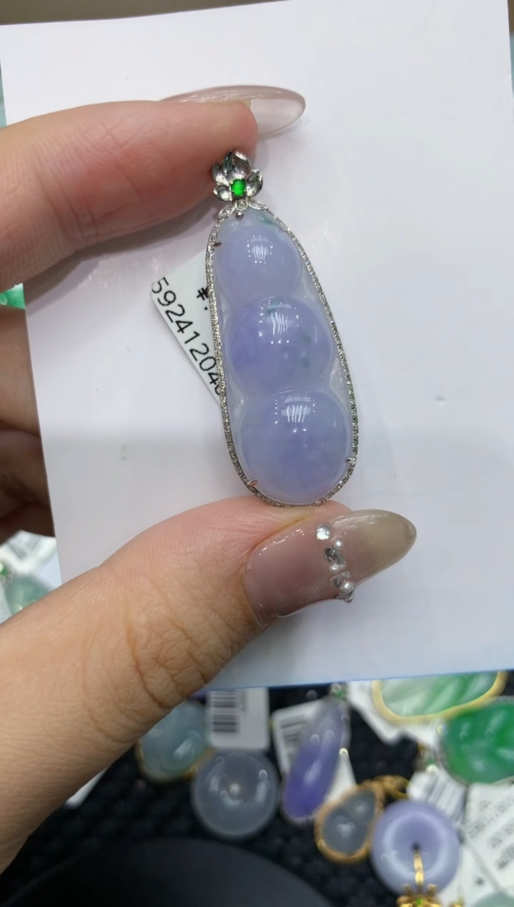 【闪购商品】翡翠颈饰18K金镶嵌222222222