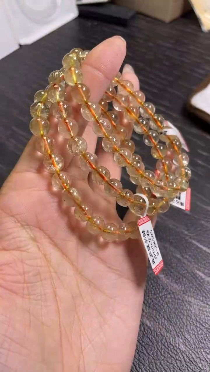 手链8±/x-642未镶嵌水晶金发晶多样性发一件