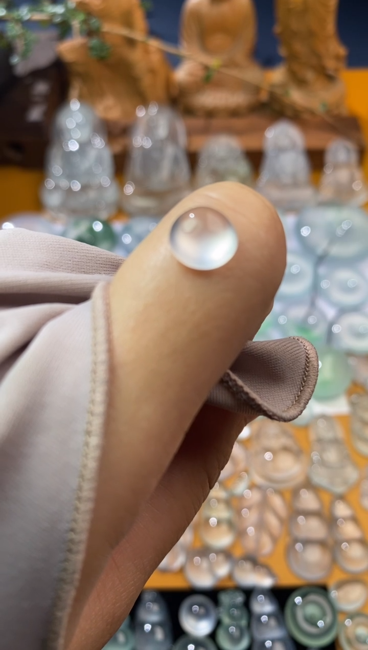 【闪购商品】定制翡翠银S925镶嵌平安扣8.5*4.7