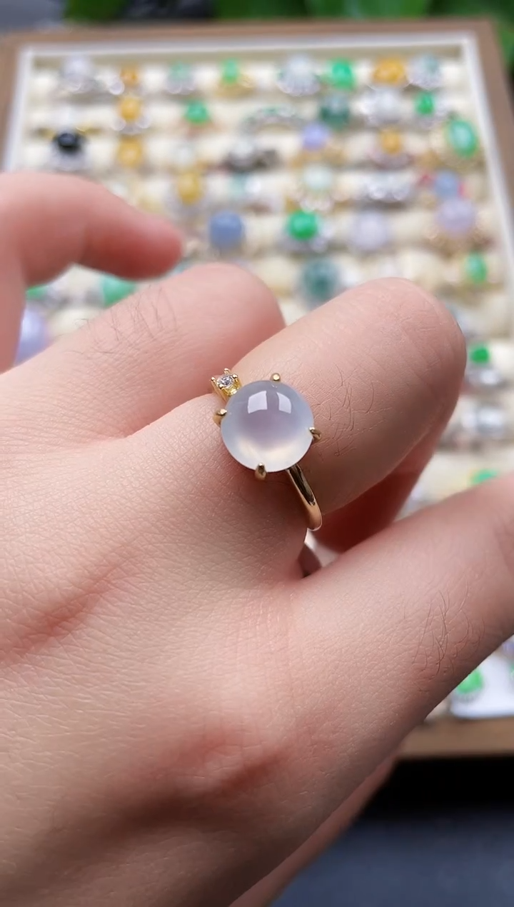 银S925镶嵌戒指翡翠93