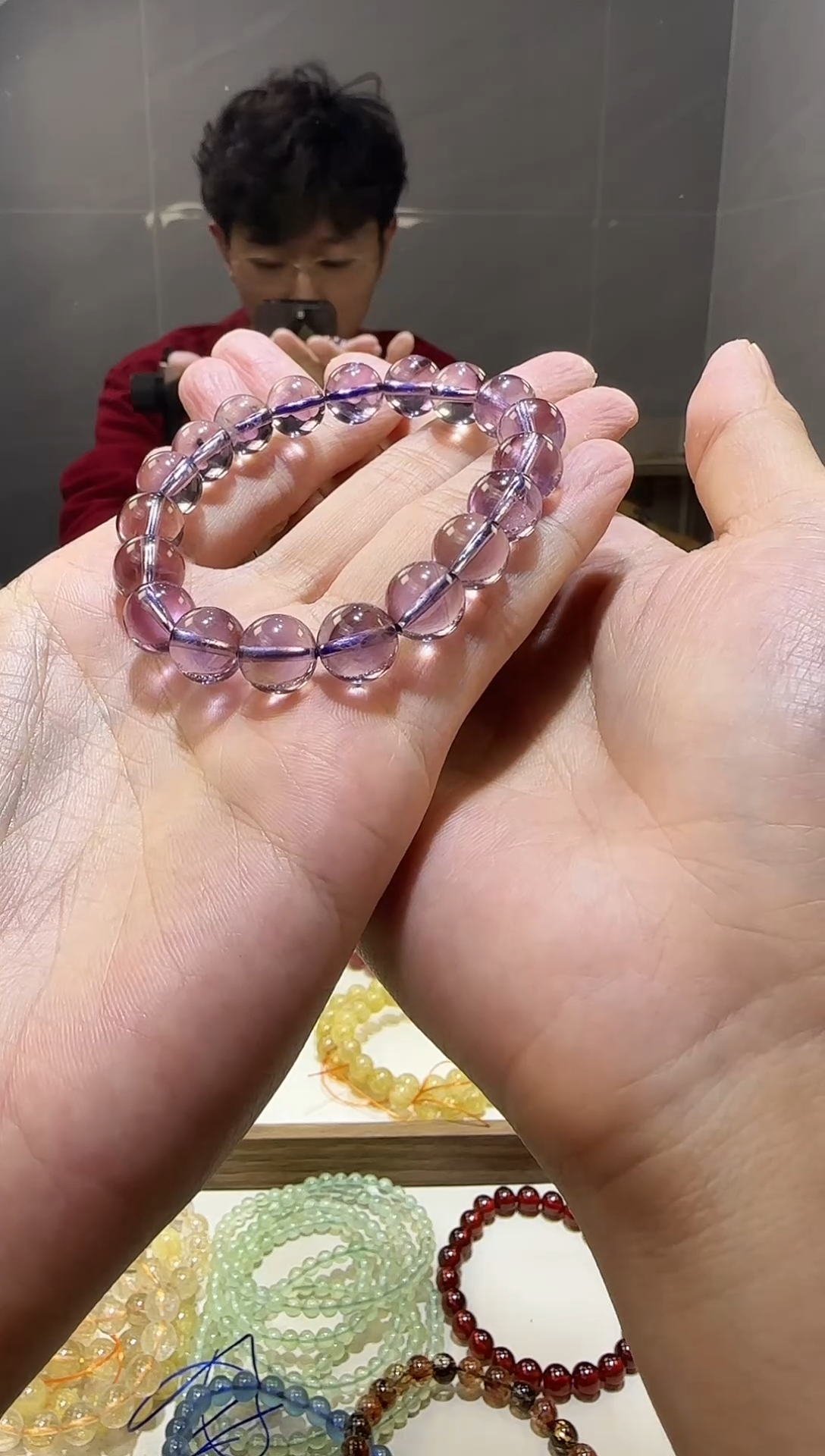 【闪购商品】水晶手链未镶嵌天然净体巴西紫水晶10
