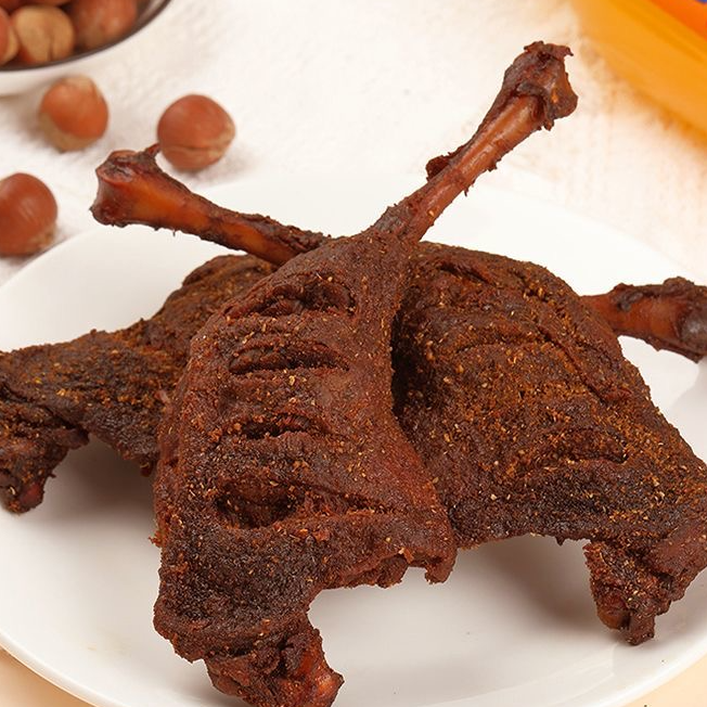 【五包可试吃1包】氮气锁鲜干香烤鸭腿即食小吃香辣味下酒菜100g/包