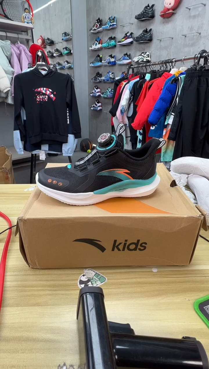 【闪购商品】纤维网布安踏儿童鞋子：35