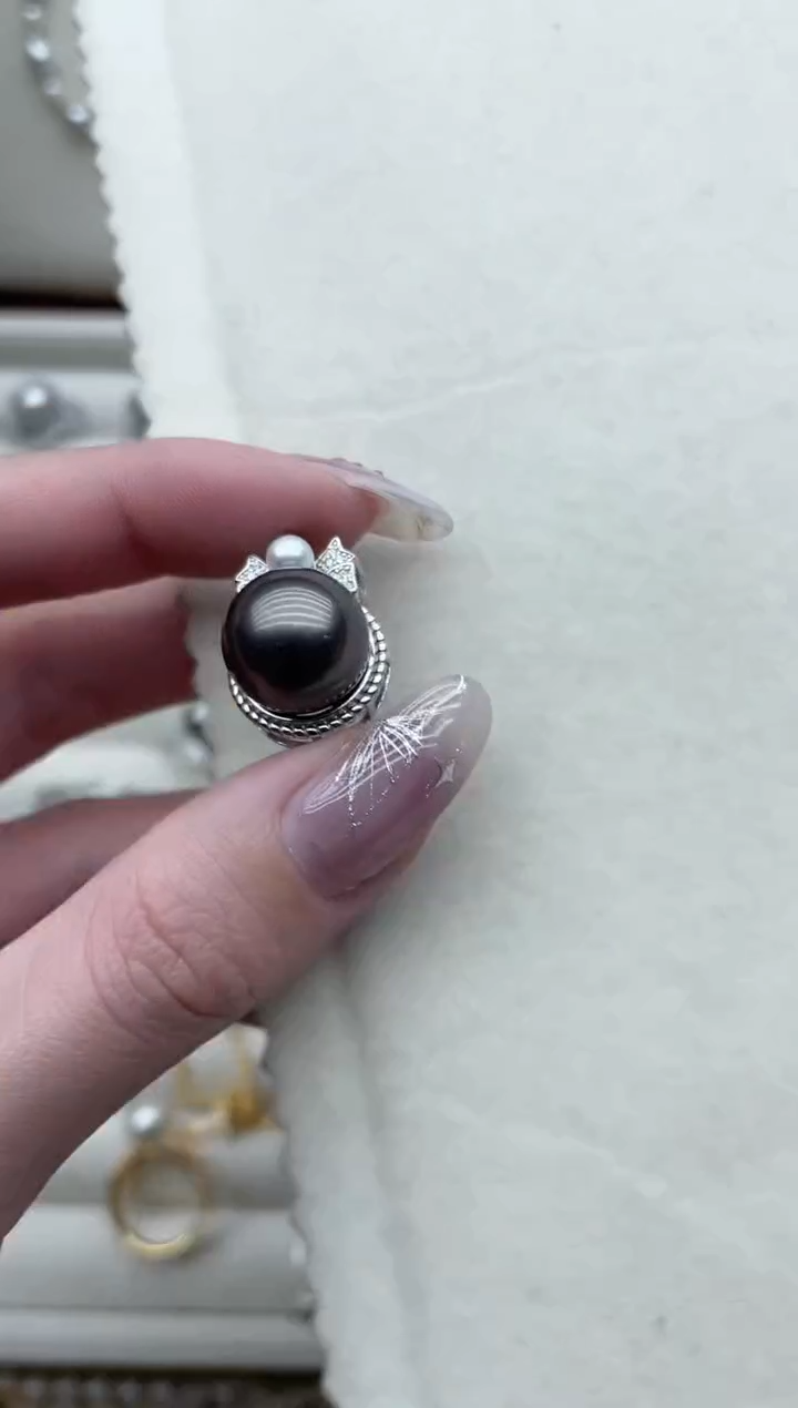 【闪购商品】海水珍珠吊坠银S925镶嵌90