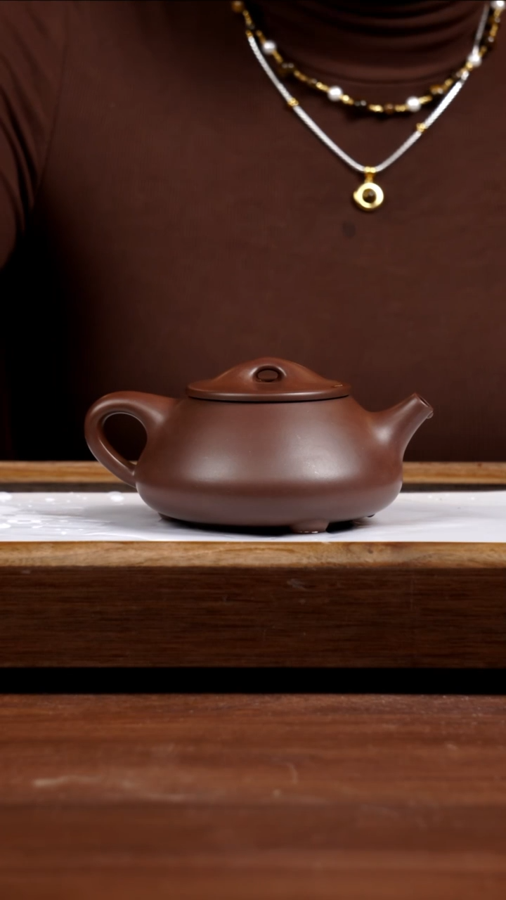 【闪购商品】紫砂茶壶80年代一厂老紫泥景舟满瓢300CC