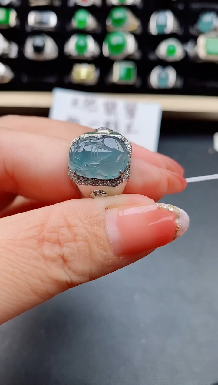 【闪购商品】翡翠戒指银S925镶嵌121212