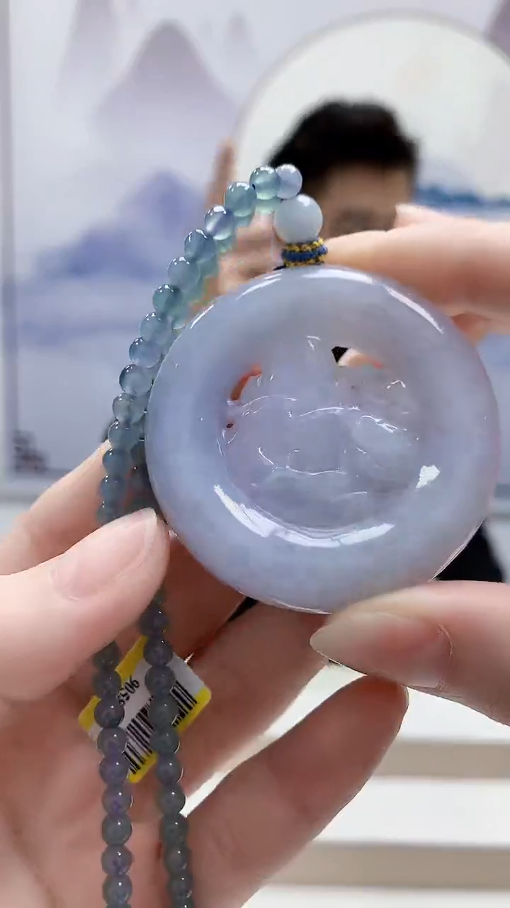 未镶嵌定制翡翠5163ry- 毛货挂件53