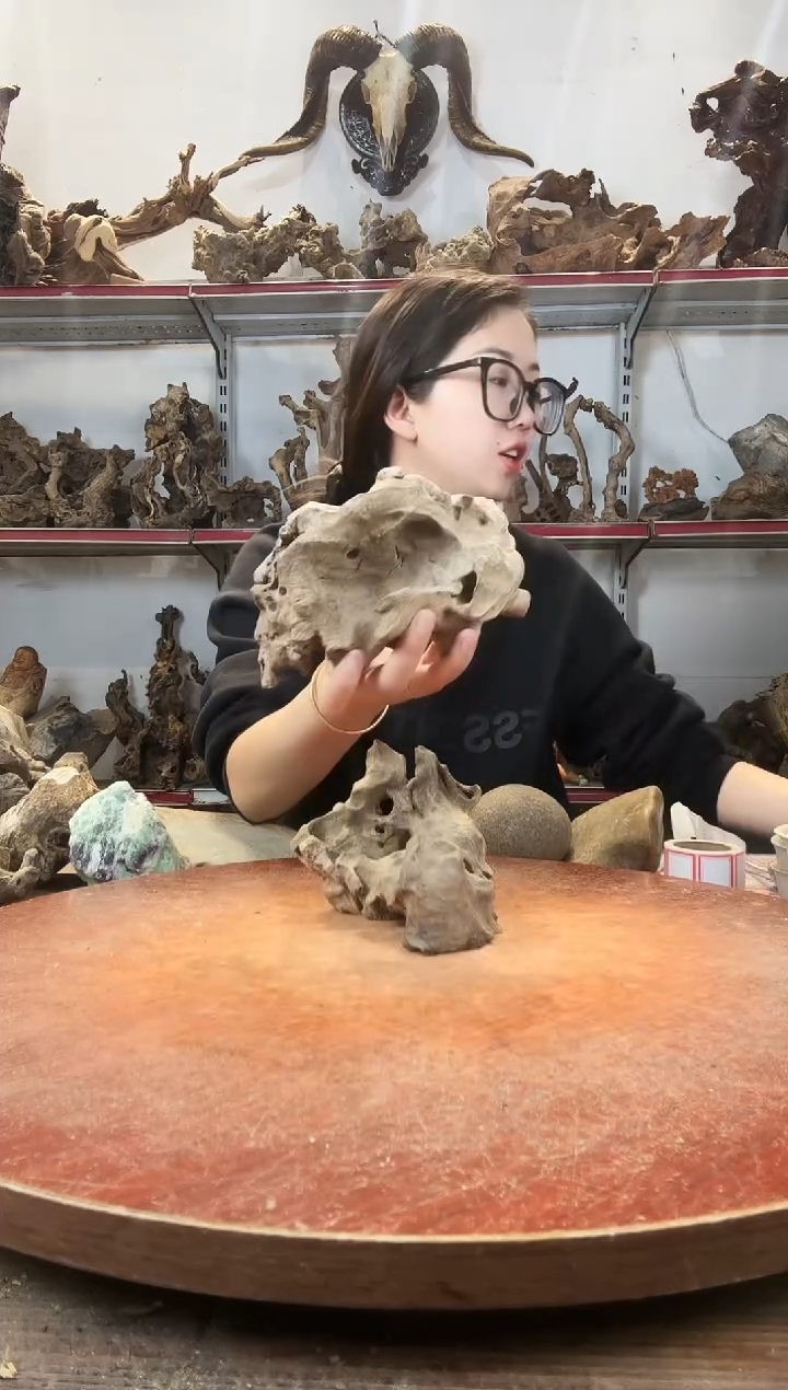 木蓝*黄荆随形摆件自然风化无漆无蜡