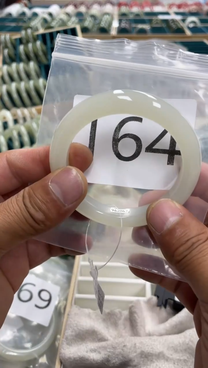 未镶嵌手镯和田玉和田玉手镯59.8 圈164 号