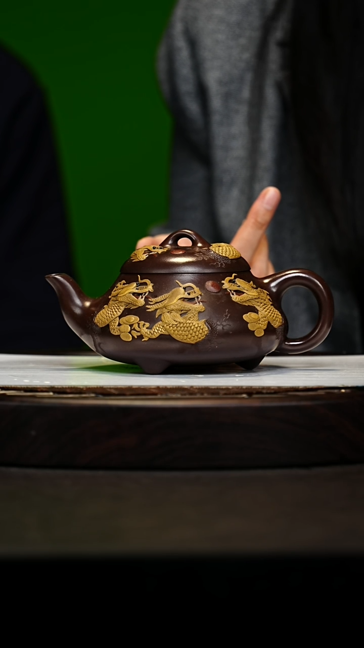 宜兴原矿高端紫砂 乾清紫泥400cc