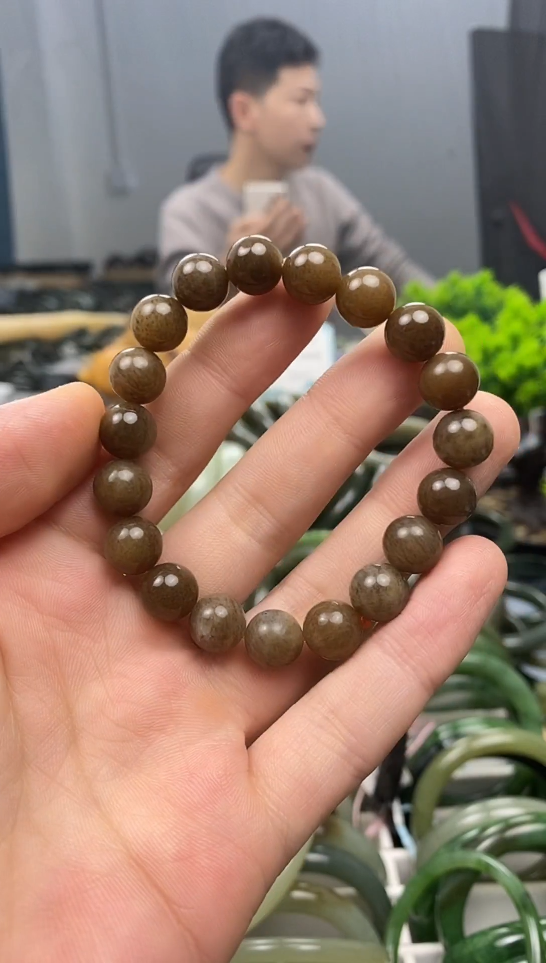 未镶嵌手镯和田玉10mm