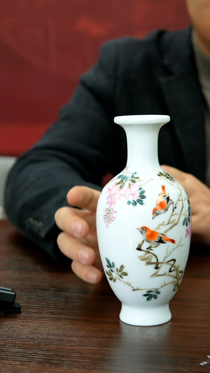 【闪购商品】013函夏非遗花鸟画片春晓画片赏瓶