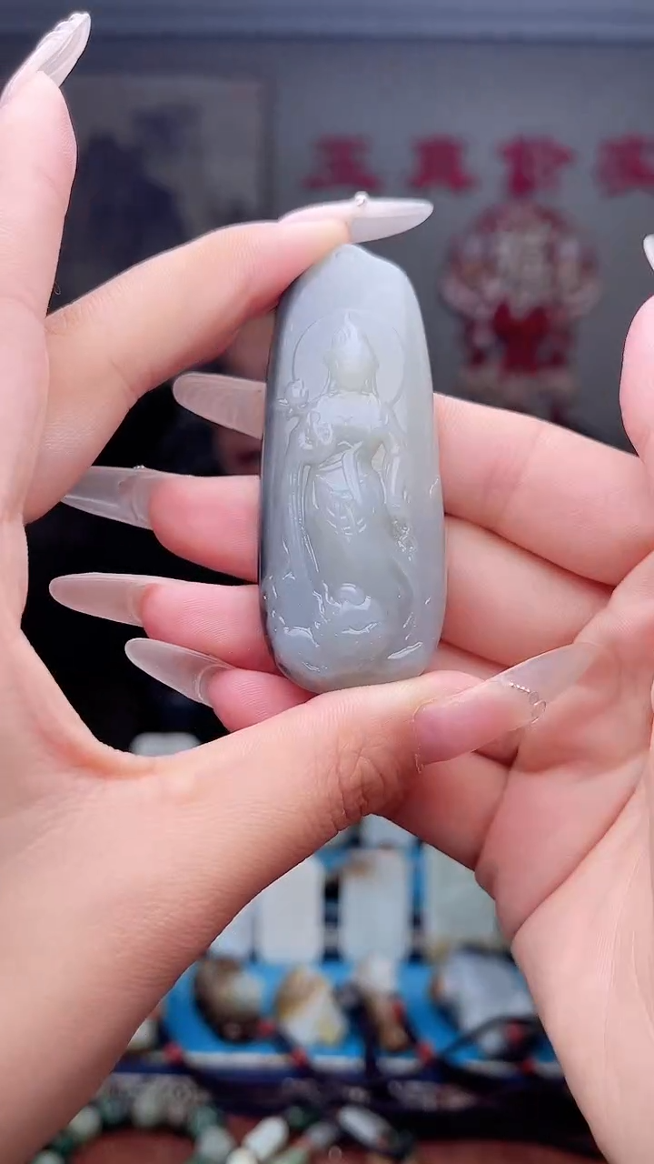 和田玉未镶嵌挂件1