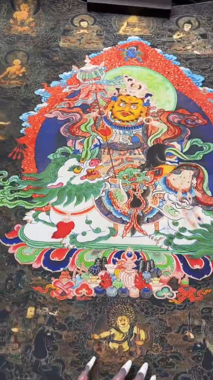 装裱画手绘唐卡藏艺阁 tk16011