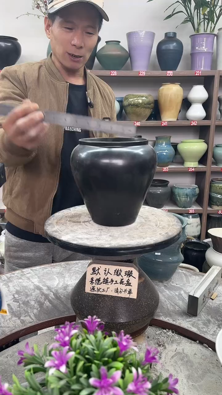 12-4-高18口14瑕-花盆