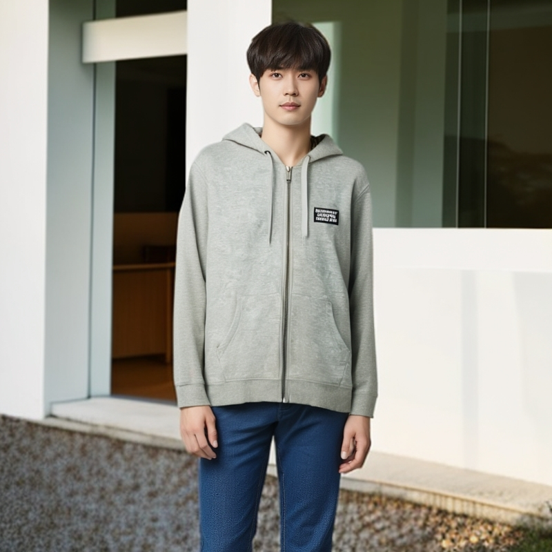 99新/Burberry 博柏利/卫衣/ 内里格纹连帽外套/L码/0001766