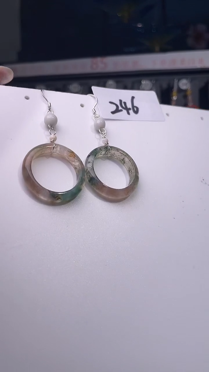 银S925镶嵌耳饰紫晶喜欢拍