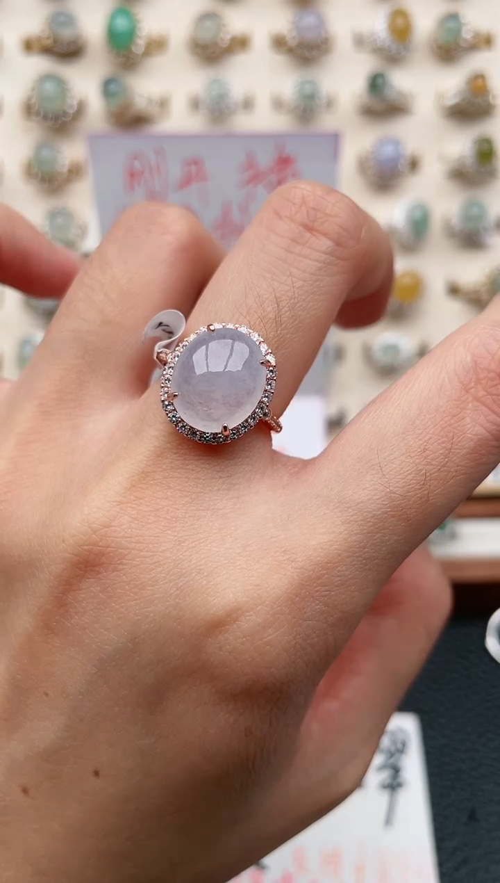 【闪购商品】翡翠戒指银S925镶嵌1111