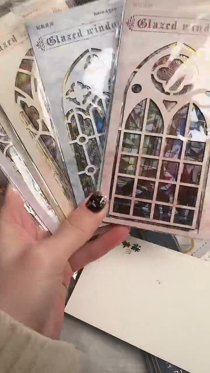 1-18 琉璃花窗贴纸 随机4款