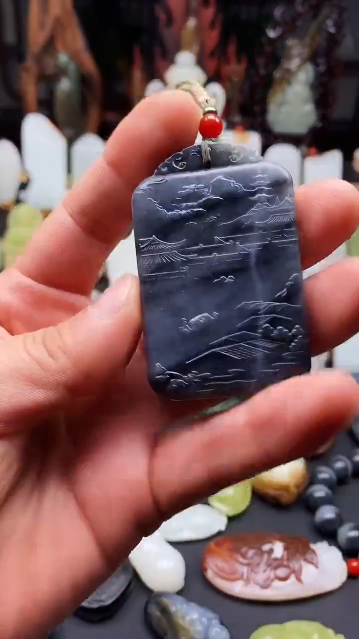 吊坠(不含链)未镶嵌和田玉财****11