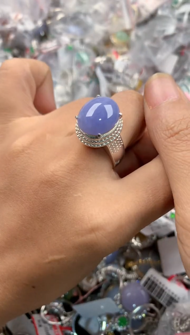 未镶嵌戒指翡翠555----8