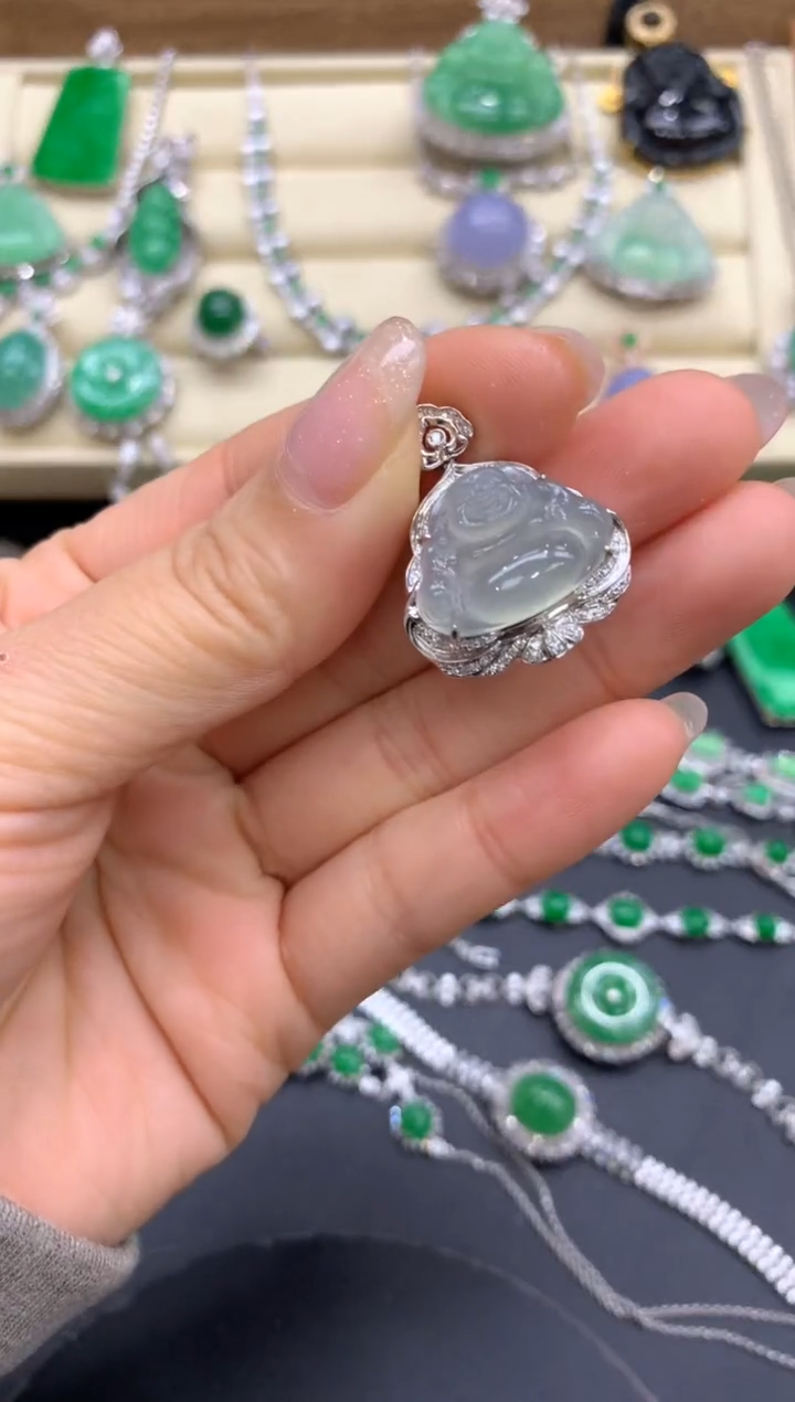 【闪购商品】翡翠颈饰18K金镶嵌322-中国好珍宝