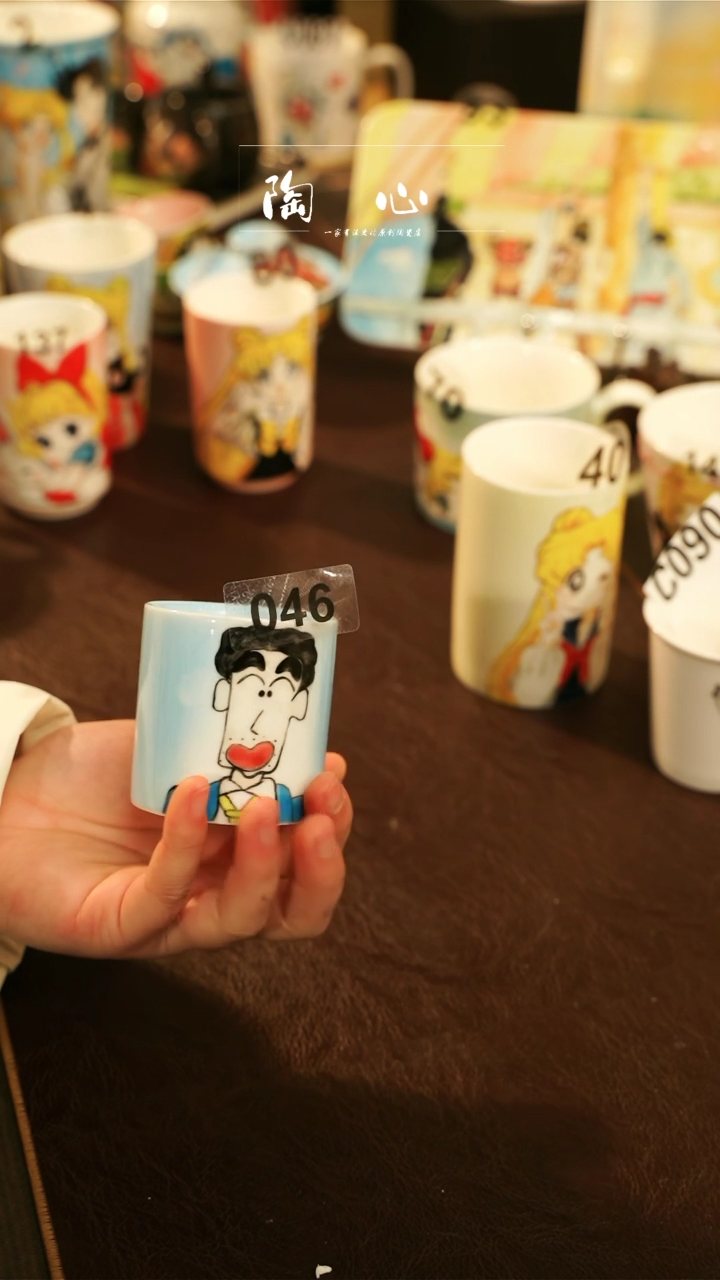 【闪购商品】杯景德镇高温釉下彩手绘陶瓷046