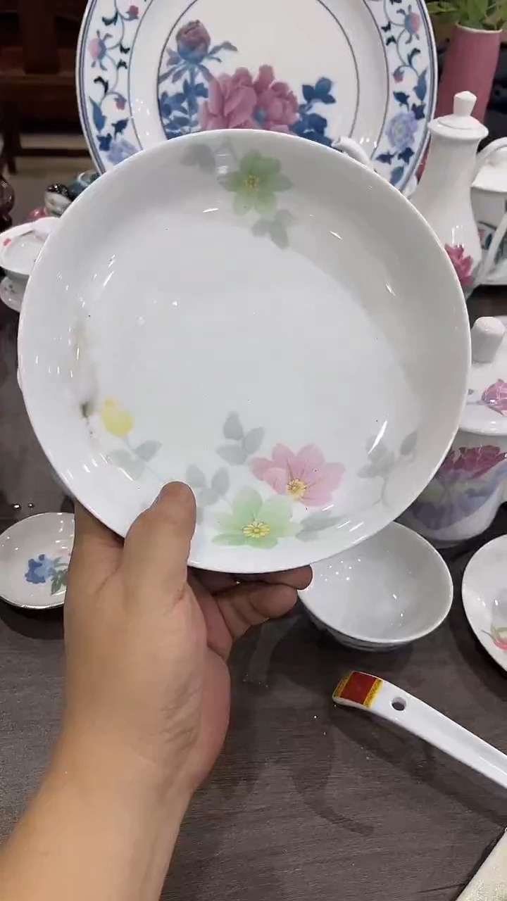 8寸湖南醴陵釉下五彩陶瓷