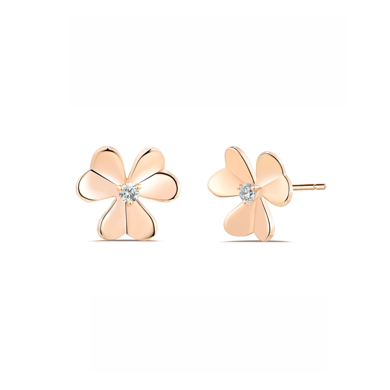 2号店围巾 V95 mini三叶草单钻 围巾 气质网红小众简约三叶草甜美