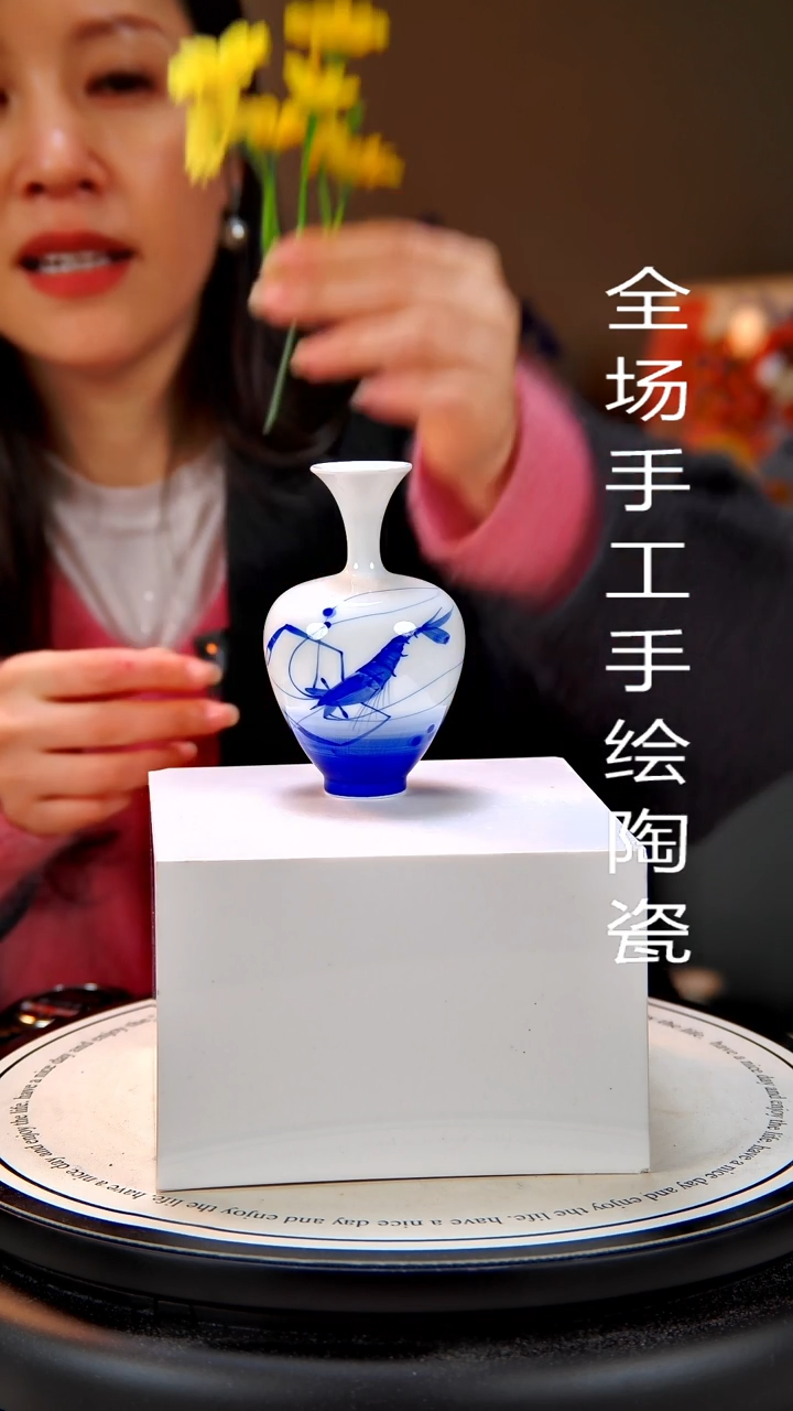 摆件陶景德镇手绘陶瓷6