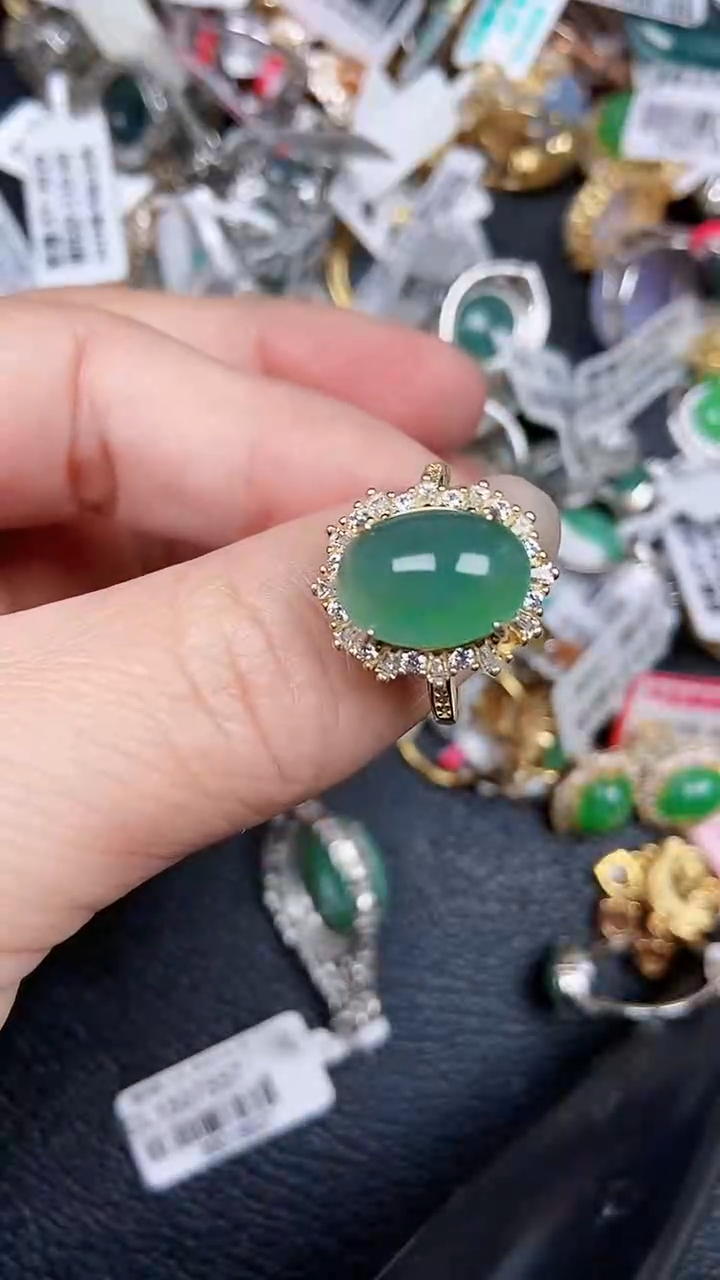 颈饰银S925镶嵌翡翠09882