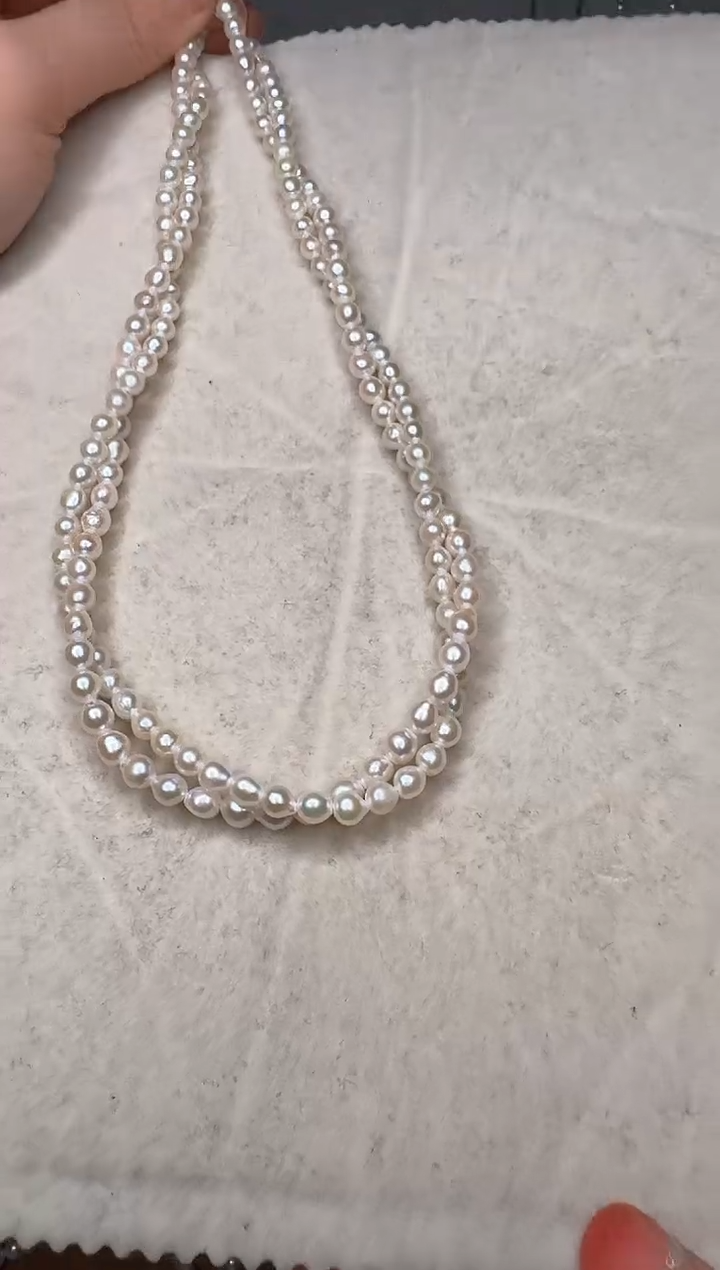 【闪购商品】淡水珍珠颈饰银S925镶嵌定向相逢2单65