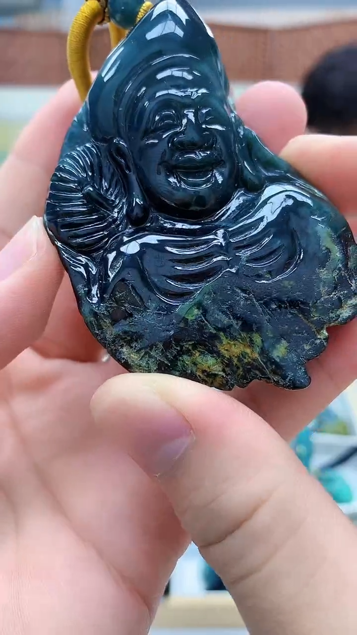 未镶嵌定制翡翠4688bb-毛货挂件37