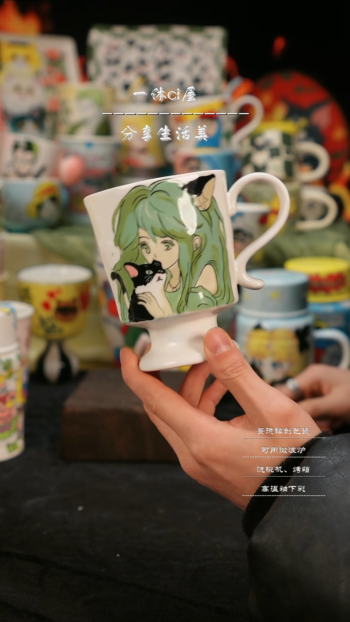 【闪购商品】摆件亲工手绘陶瓷-