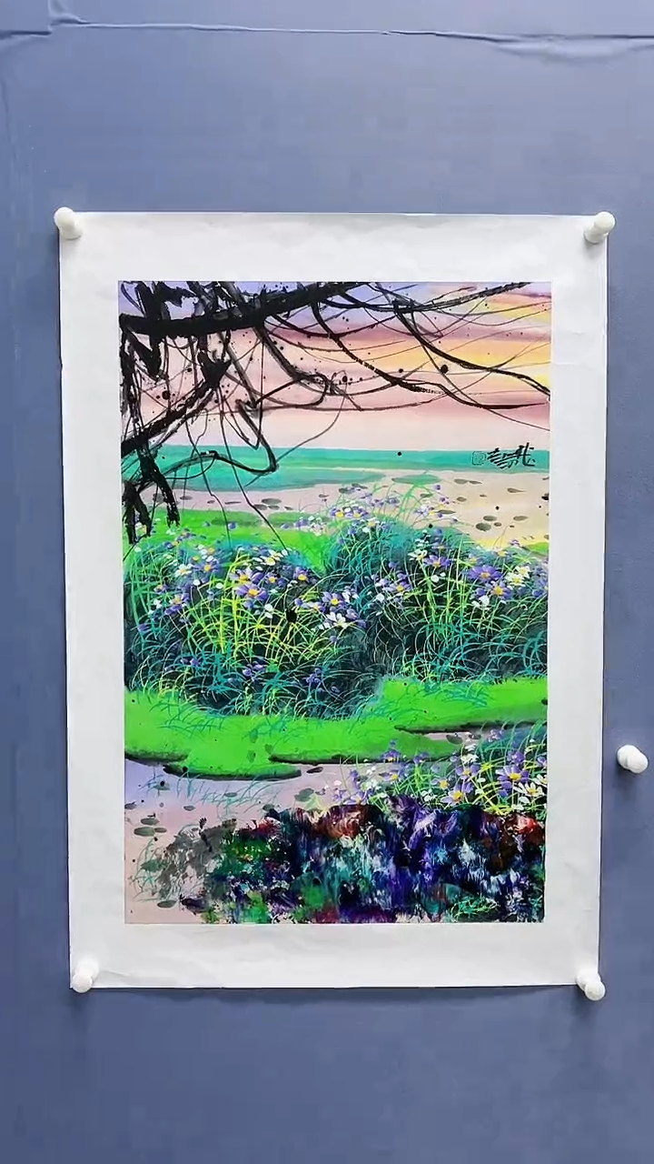 【闪购商品】绘画赵燮绘画2.7平尺抽象山水